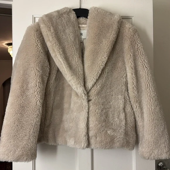 Banana Republic Sherpa Jacket Coat Faux Fur